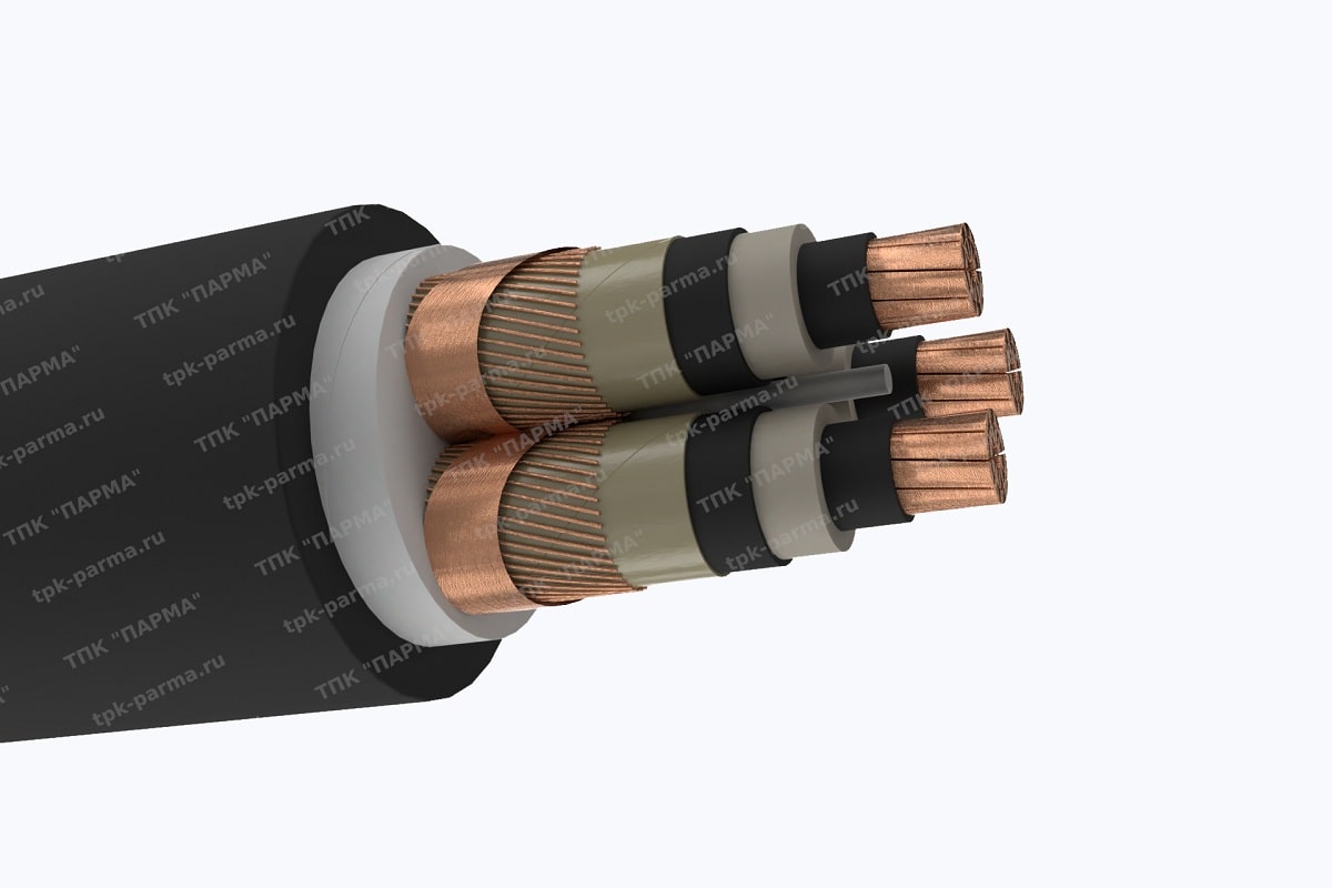 Фотография провода Кабель ПвВнг(A)-LS 3х95/25 - 10кВ